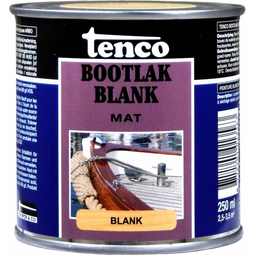 Tenco Bootlak Blank Mat 250 ml
