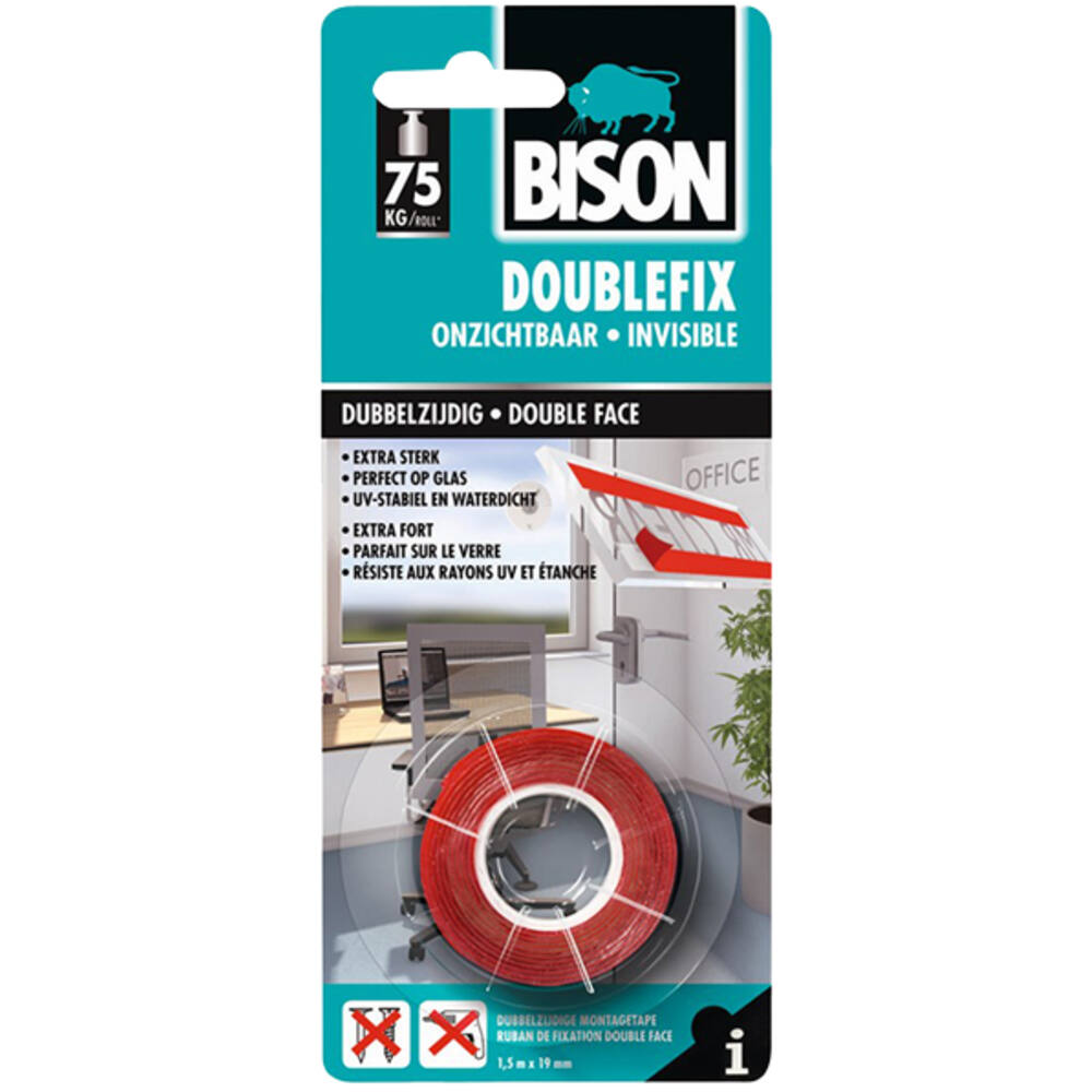 Bison Doublefix Onzichtbaar Dcrd 19 mmx1,5M