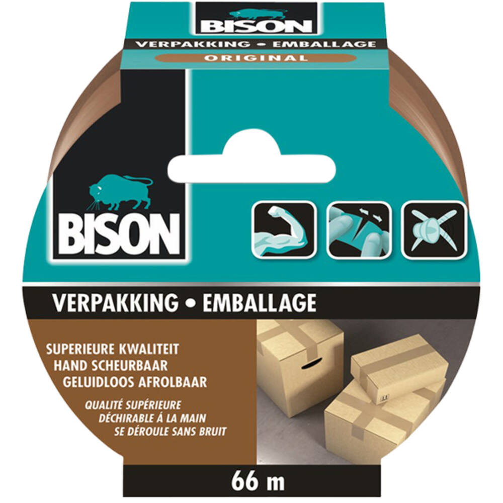 Bison Verpakking Tape Original Rol 66 m