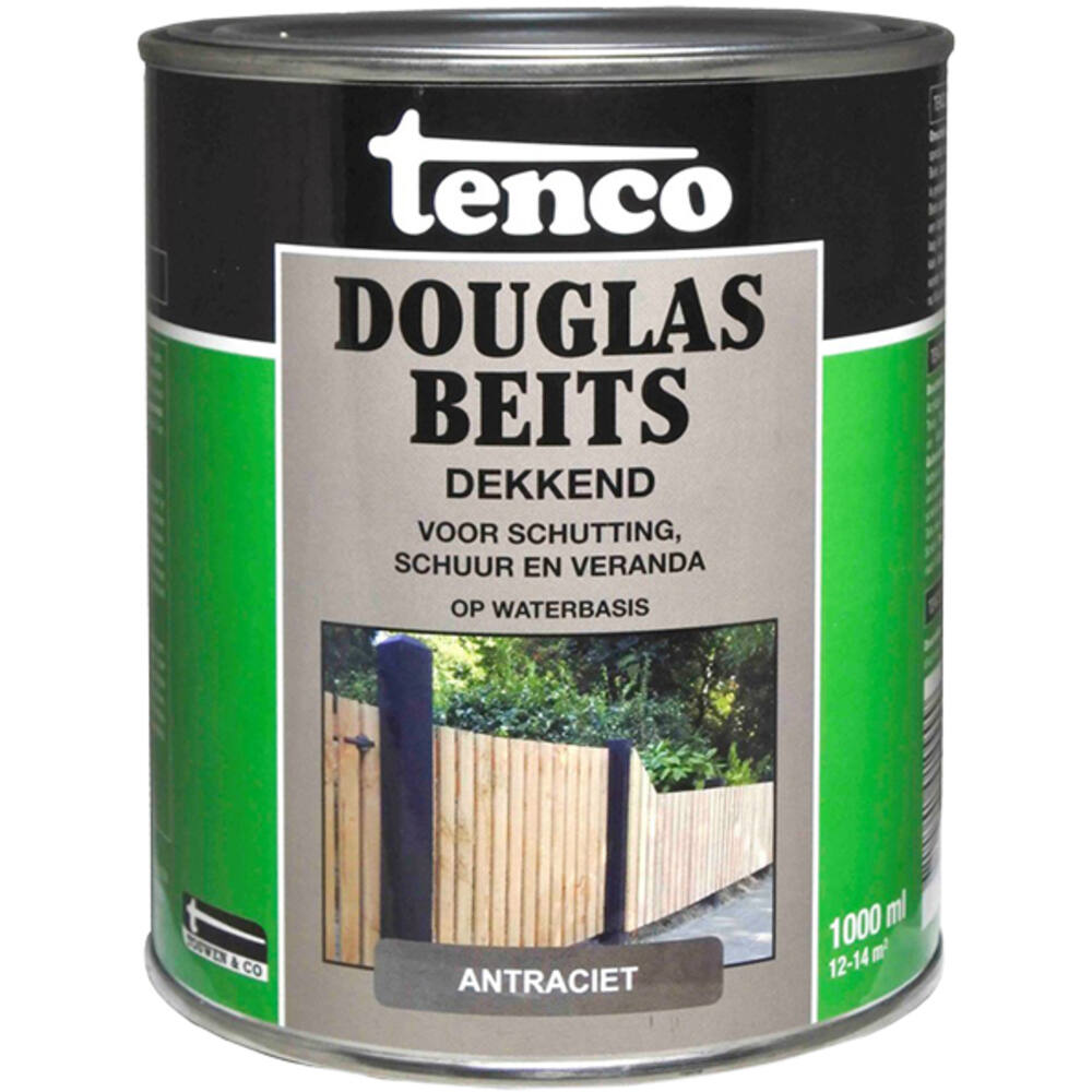 Tenco Douglas Houtbeits Dekkend Antraciet 1 L