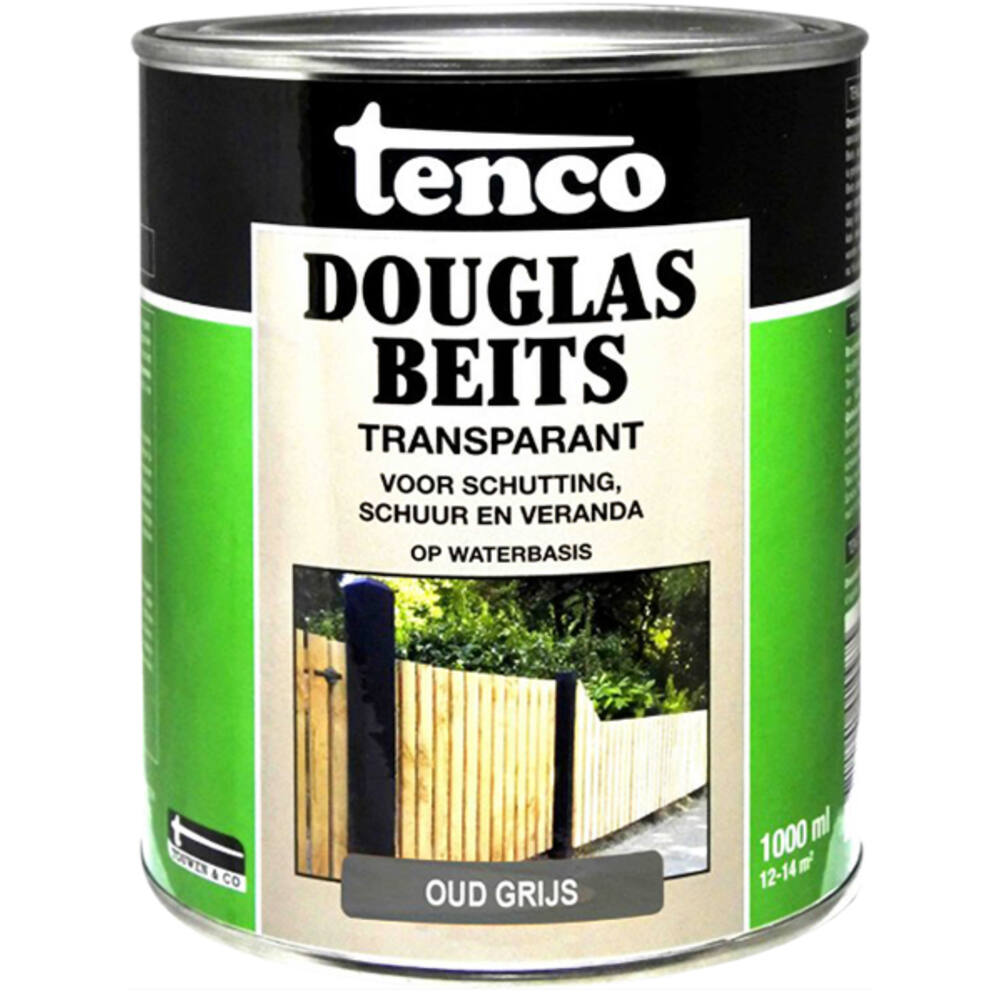 Tenco Douglas Houtbeits Transparant Oud Grijs 1 L