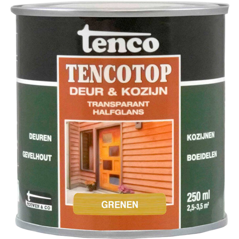 Tenco Tencotop Deur & Kozijn Dekkend Zijdeglans Grenen 250 ml