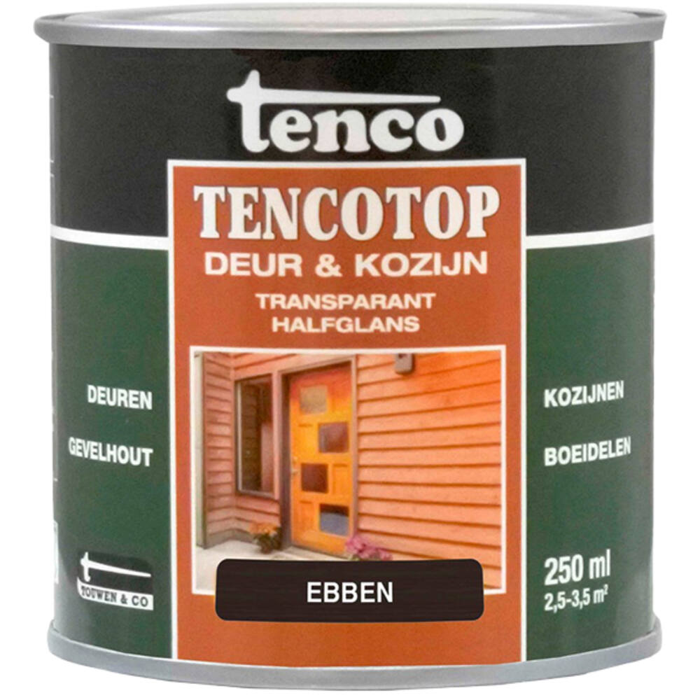 Tenco Tencotop Deur & Kozijn Dekkend Zijdeglans Ebbem 250 ml