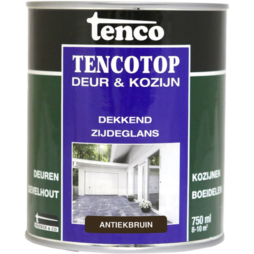 Tenco Tencotop Deur & Kozijn Dekkend Zijdeglans 38 Antiekbruin 750 ml