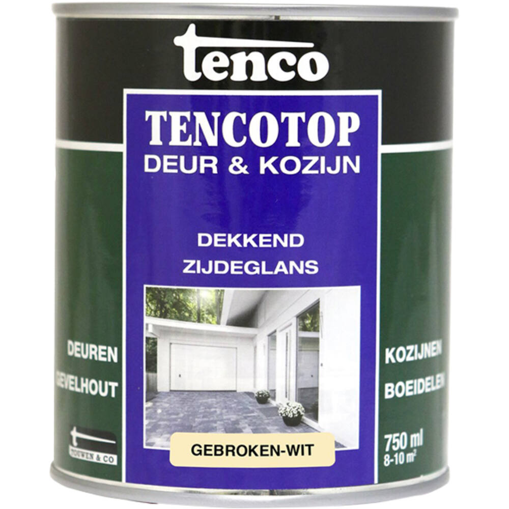 Tenco Tencotop Deur & Kozijn Dekkend Zijdeglans 40 Gebroken Wit 750 ml