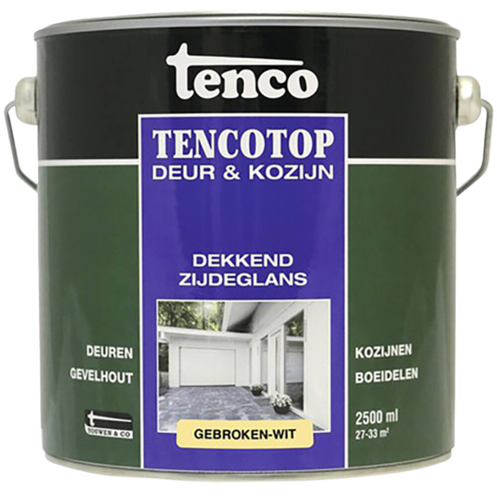 Tenco Tencotop Deur & Kozijn Dekkend Zijdeglans 41 Gebroken Wit 2,5 L