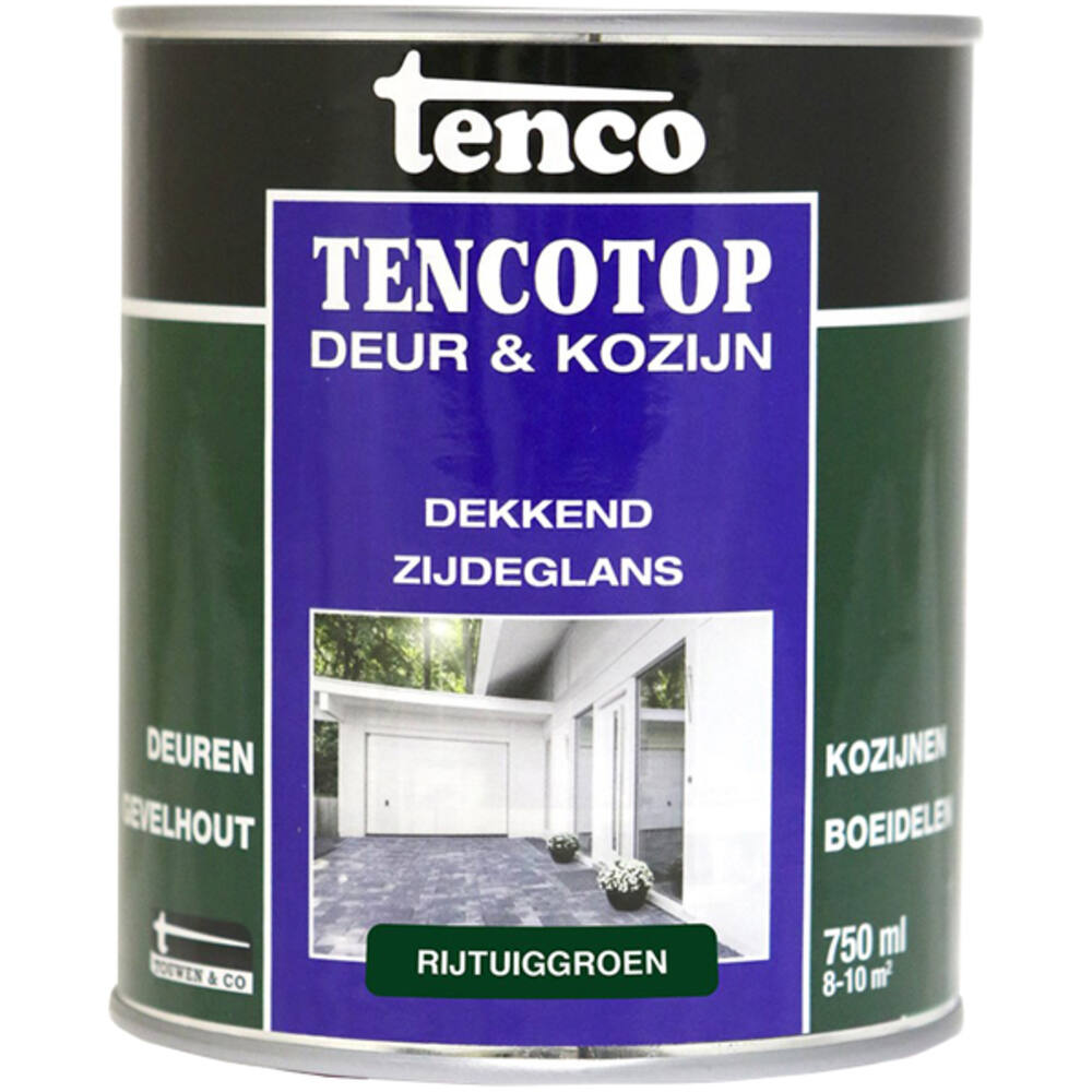 Tenco Tencotop Deur & Kozijn Dekkend Zijdeglans 50 Rijtuiggroen 750 ml