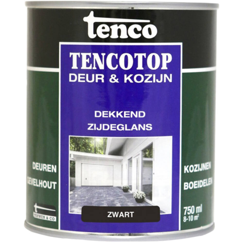 Tenco Tencotop Deur & Kozijn Dekkend Zijdeglans 39 Zwart 2,5 L