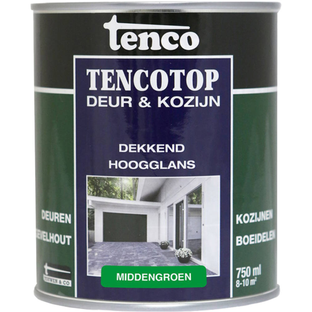Tenco Tencotop Deur & Kozijn Dekkend Hoogglans Middengroen 750 ml