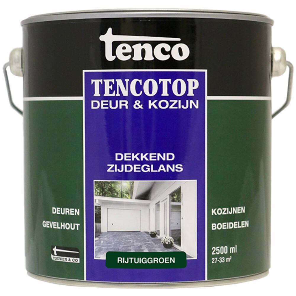Tenco Tencotop Deur & Kozijn Dekkend Zijdeglans 50 Rijtuiggroen 2,5 L
