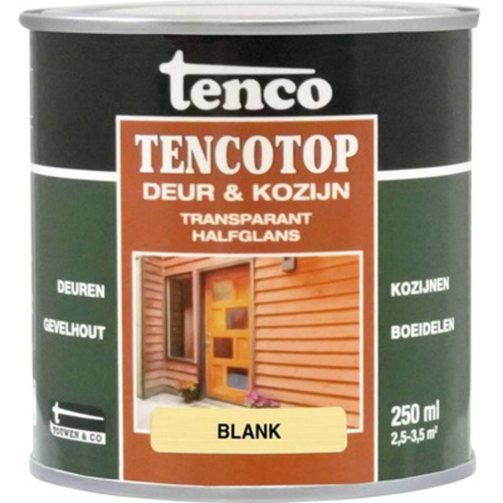 Tenco Tencotop Deur & Kozijn Transparant Halfglans 201 Blank 250 ml