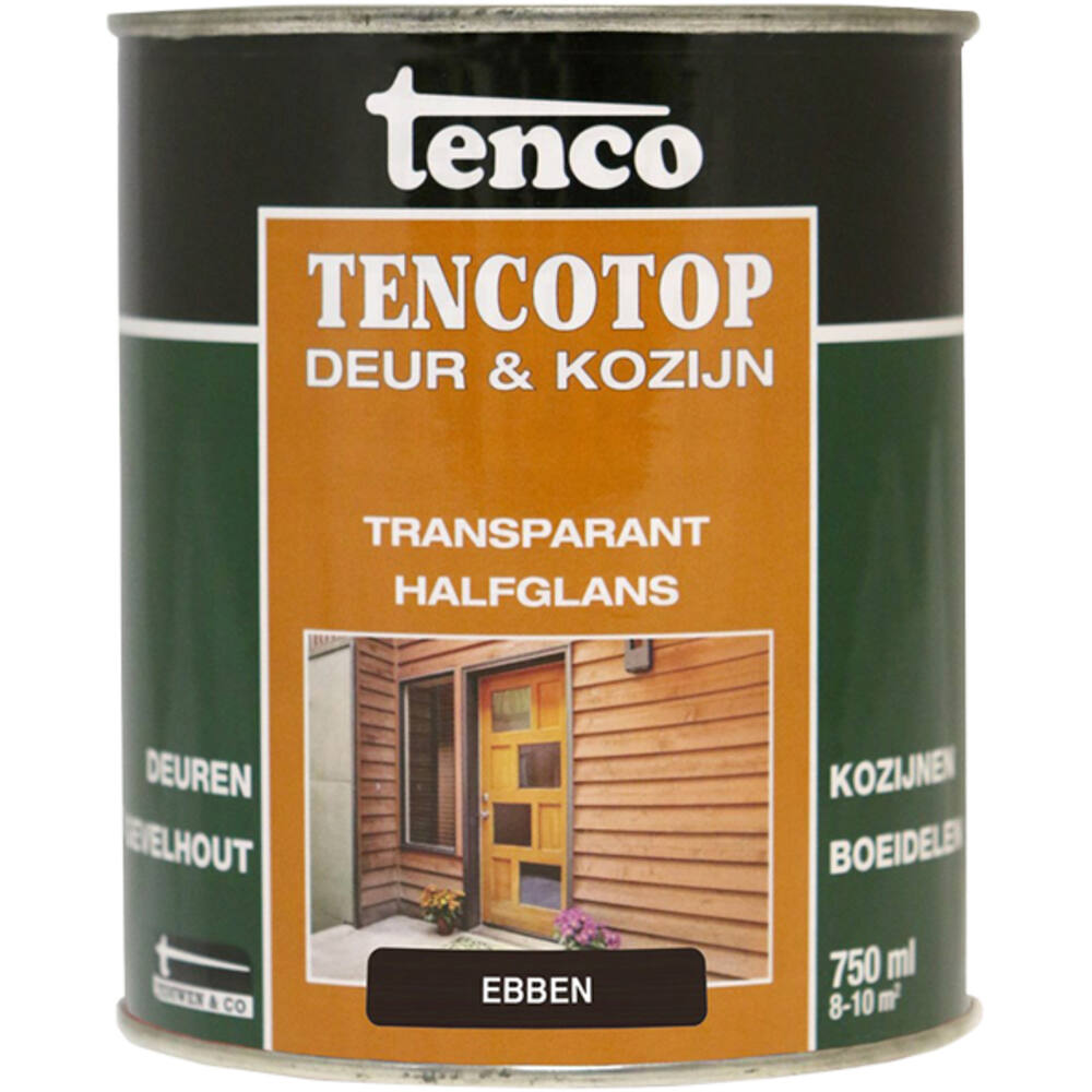 Tenco Tencotop Deur & Kozijn Transparant Halfglans 204 Ebben 750 ml