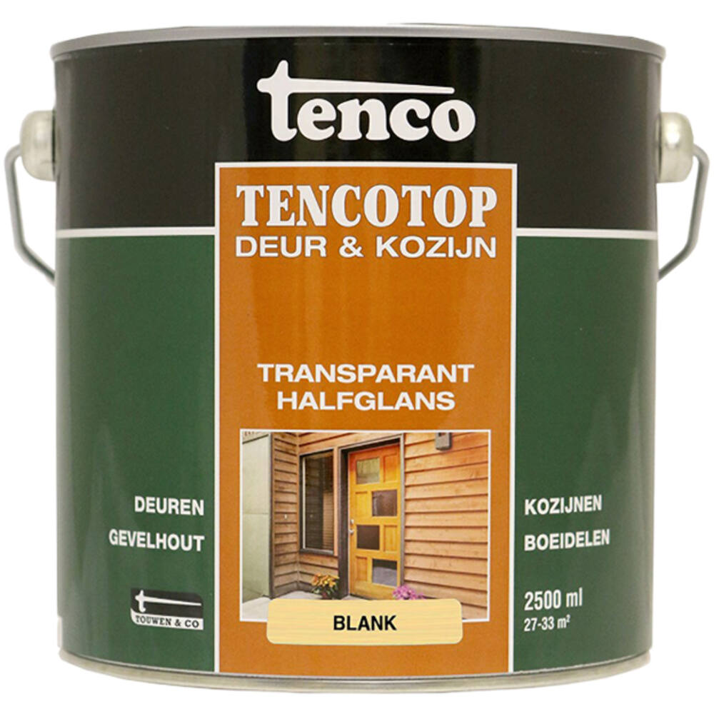 Tenco Tencotop Deur & Kozijn Transparant Halfglans 201 Blank 2,5 L