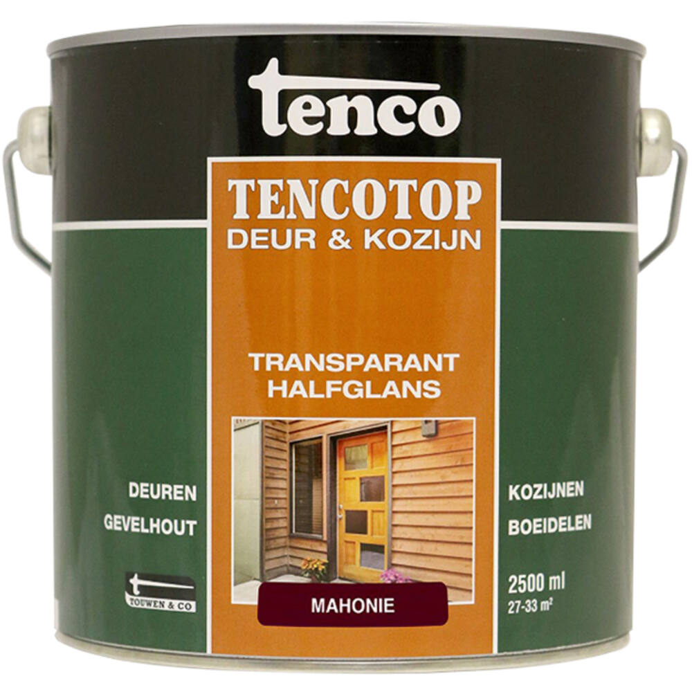 Tenco Tencotop Deur & Kozijn Transparant Halfglans 209 Mahonie 2,5 L