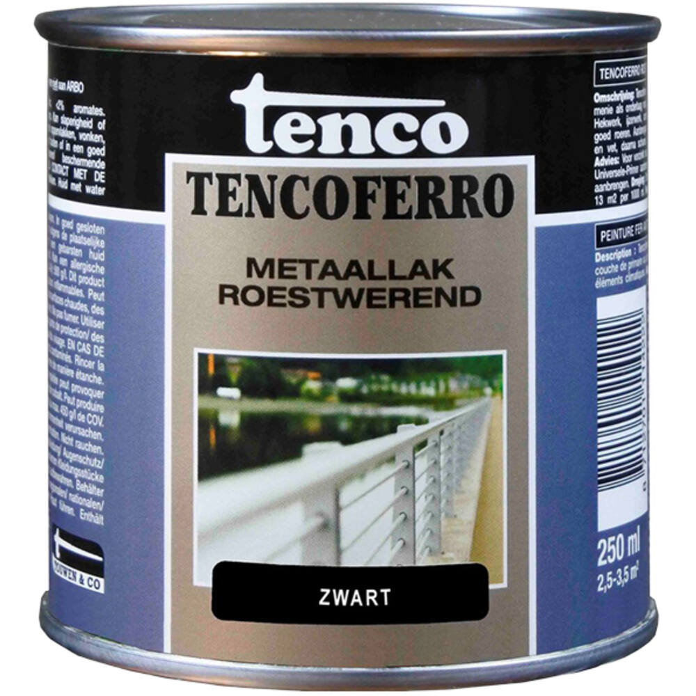 Tenco Tencoferro 407 Zwart RAL9005 250 ml