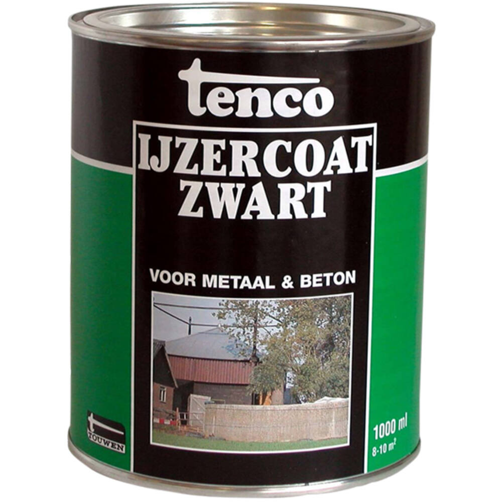 Tenco Ijzercoat Zwart 1 L
