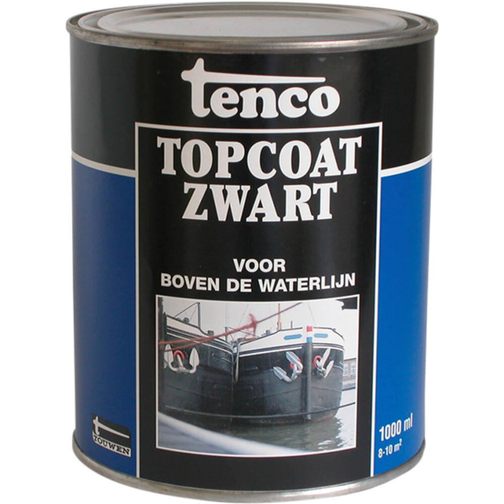 Tenco Topcoat Zwart 1 L