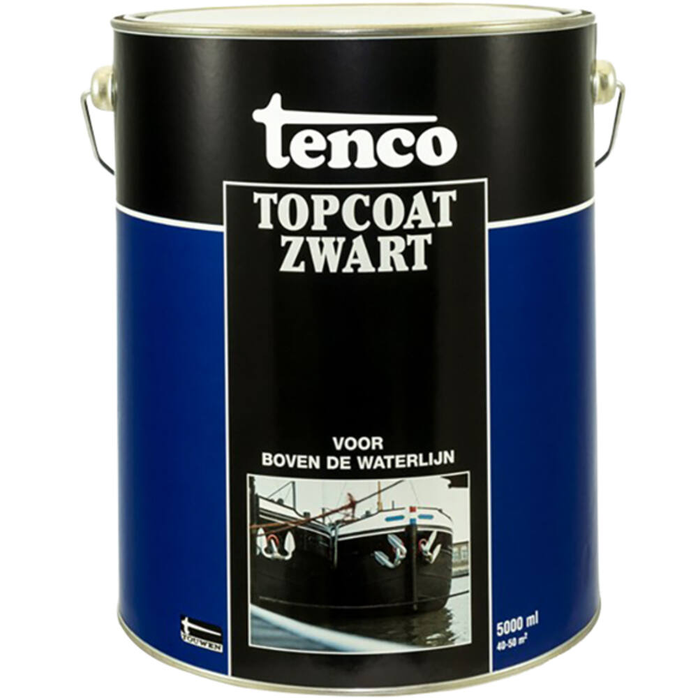 Tenco Topcoat Zwart 5 L