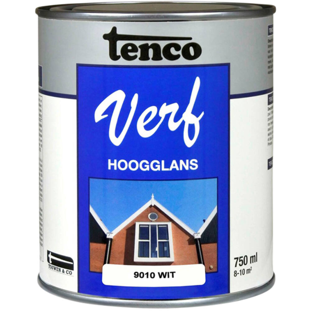 Tencoverf Dekkend Hoogglans Wit 9010 750 ml