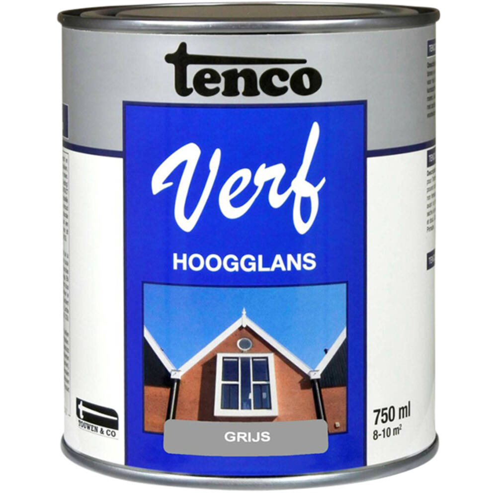 Tencoverf Dekkend Hoogglans Grijs 750 ml