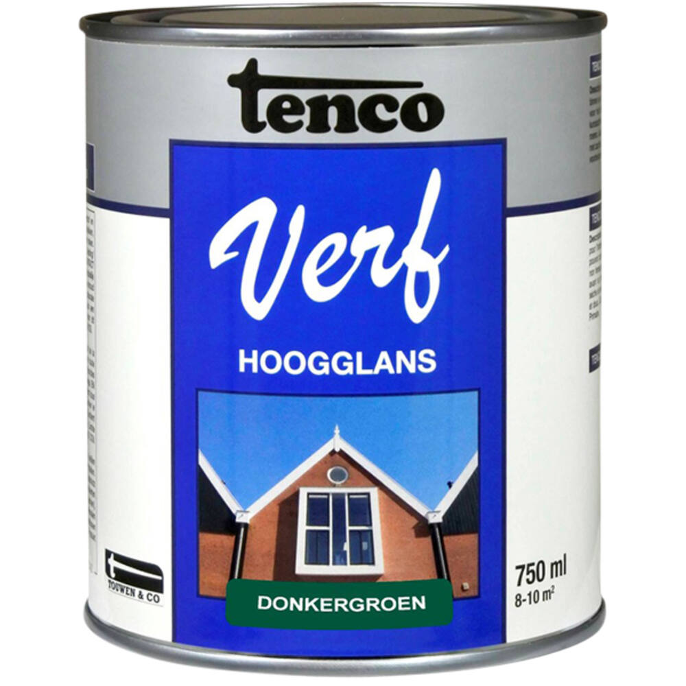 Tencoverf Dekkend Hoogglans Donkergroen 750 ml