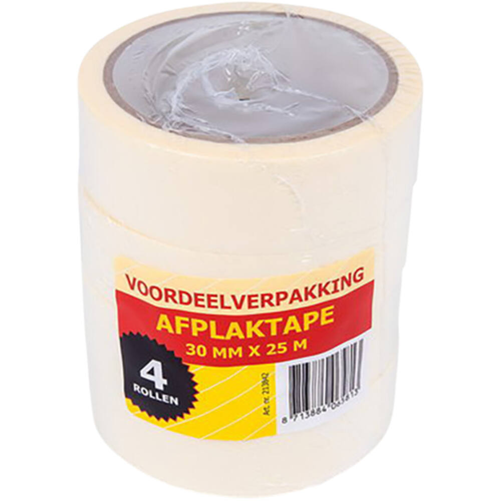 Afplaktape 4Rol 30mmx25m