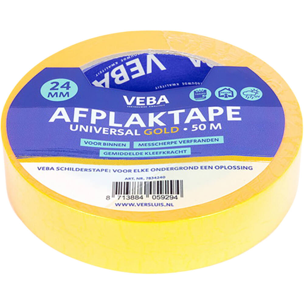 VEBA Afplaktape Universal Gold 24 mm
