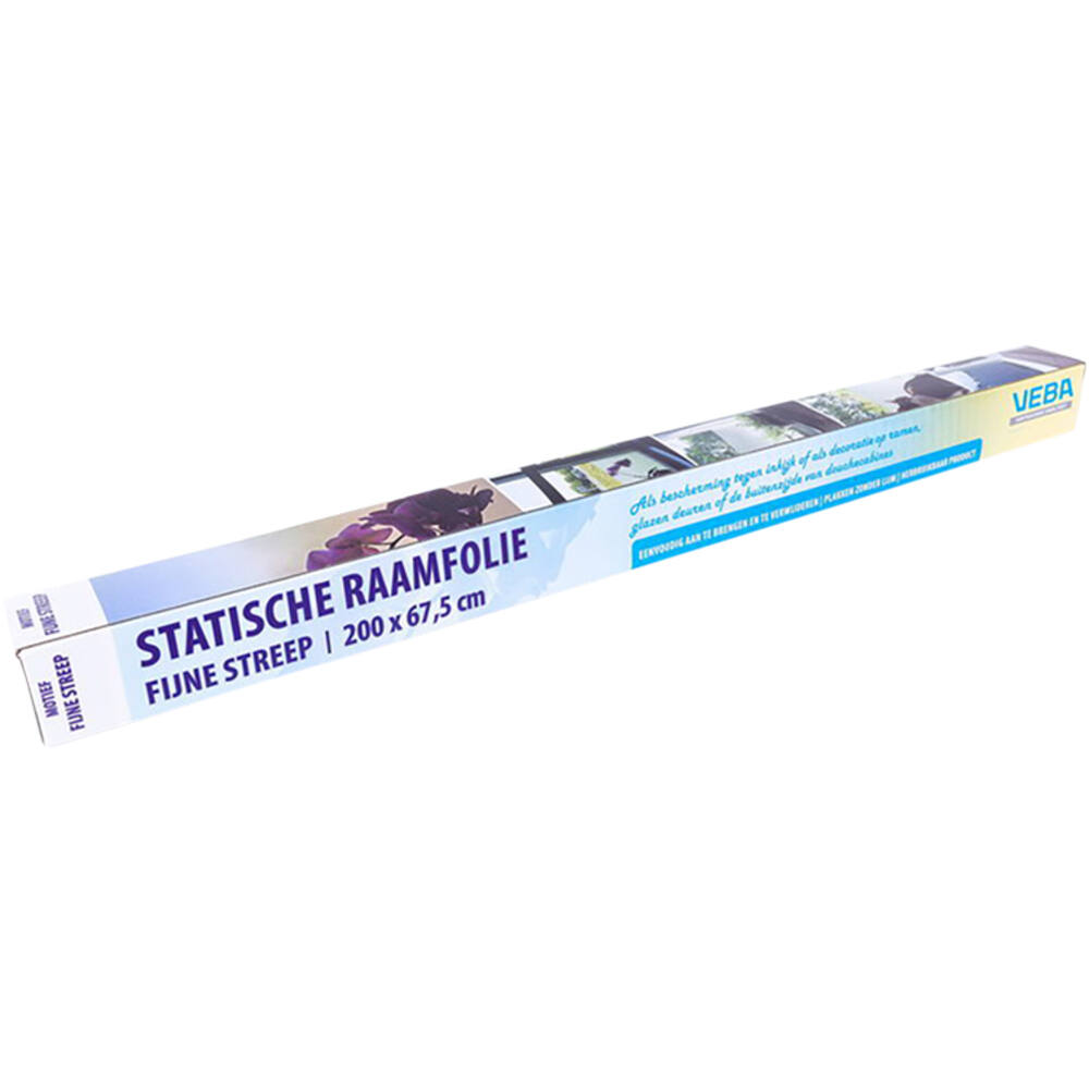 VEBA Raamfolie Statisch 67,5x2M Fijne Streep