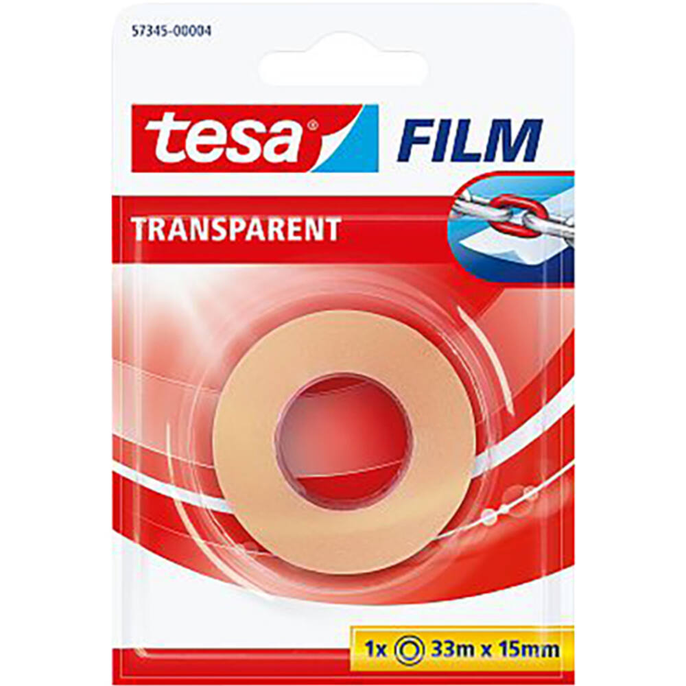 Tesa Tesafilm Transparant 33M x 15 mm Blister