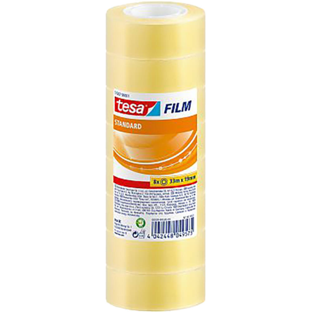Tesa Tesafilm 8 x Standaard 33M x 19 mm