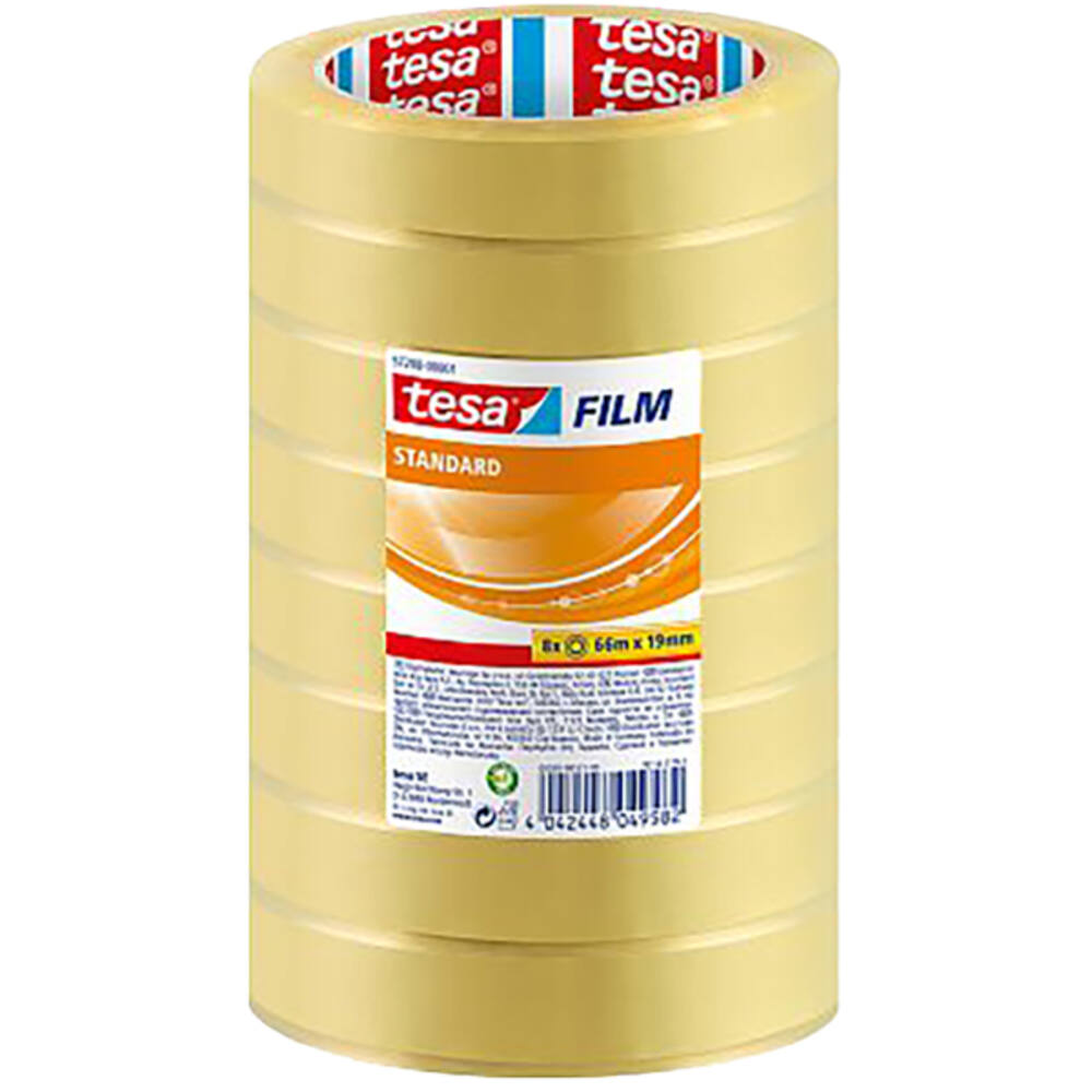 Tesa Tesafilm 8 x Standaard 66M x 19 mm
