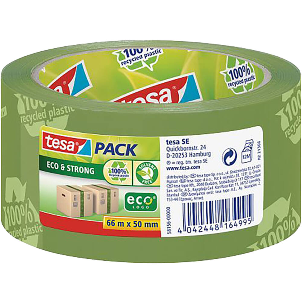 Tesa Tesapack Ecologo 66M x 50 mm Label Transparent