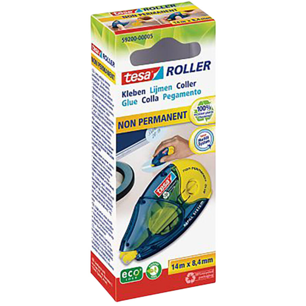 Tesa Navulbare Lijm Roller Ecologo Non-Permanent