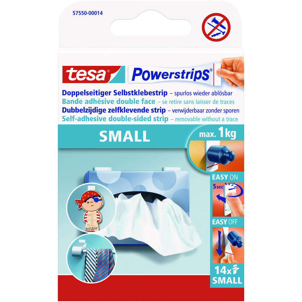 Tesa Powerstrips Small 14 st  57550-00014-21