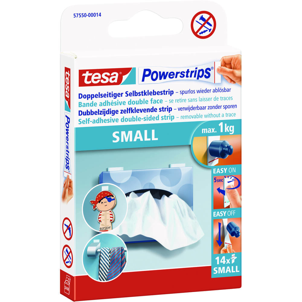 Tesa Powerstrips Small 14 st  57550-00014-21