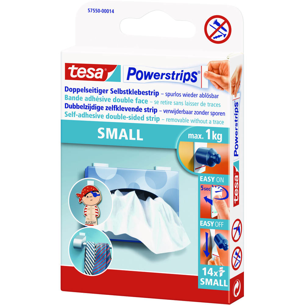 Tesa Powerstrips Small 14 st  57550-00014-21
