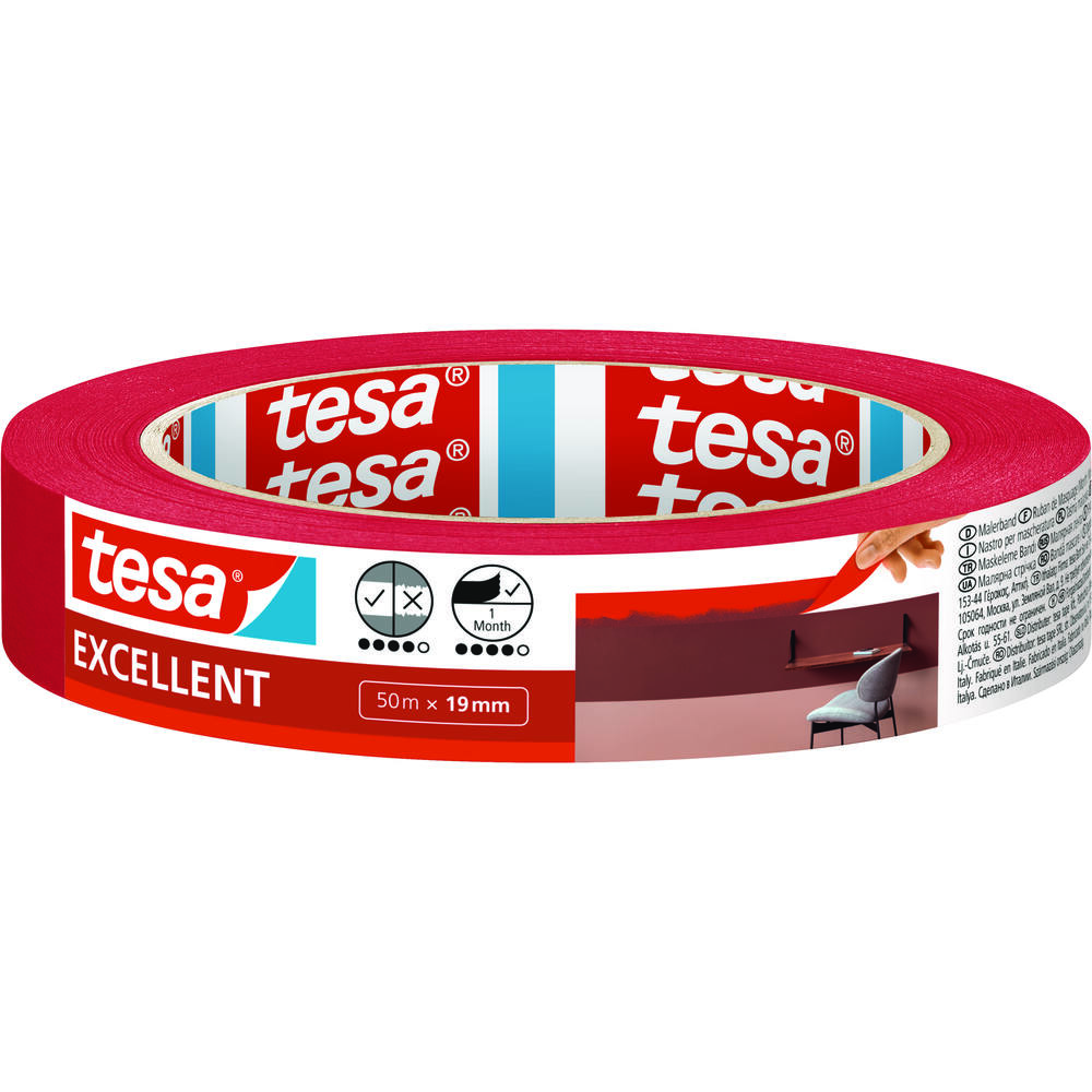 Tesa Afplakband Excel 50M x 19 mm 56545