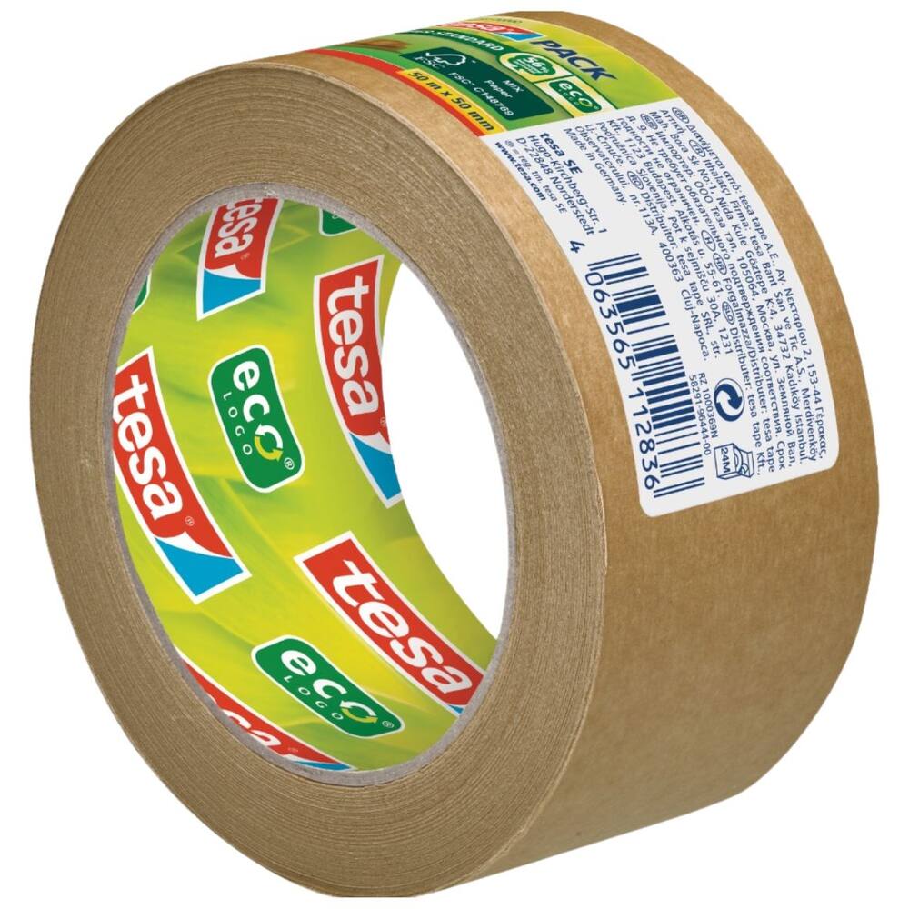 Tesa Tesapack Paper Standard ecoLogo 50 m x 50 mm
