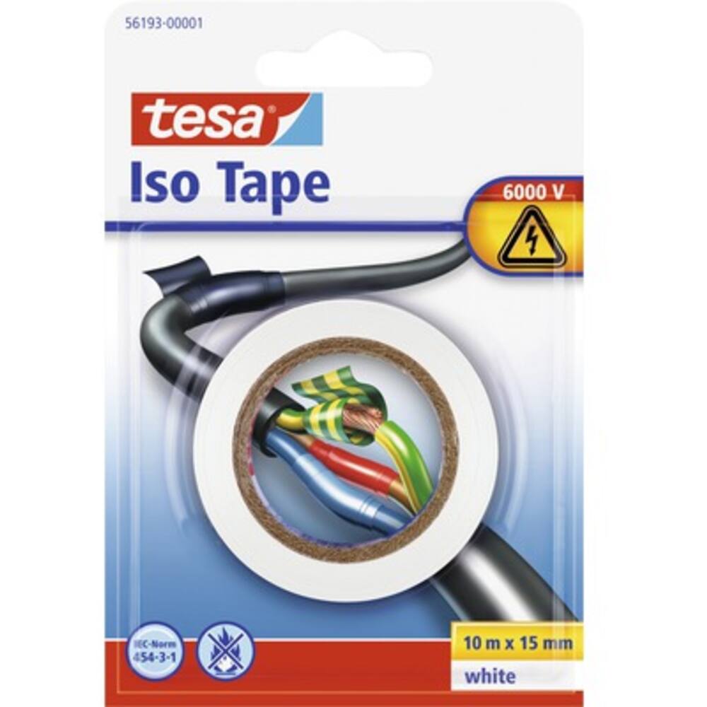 Tesa Electr Isolatie 10M x15 mm Wit