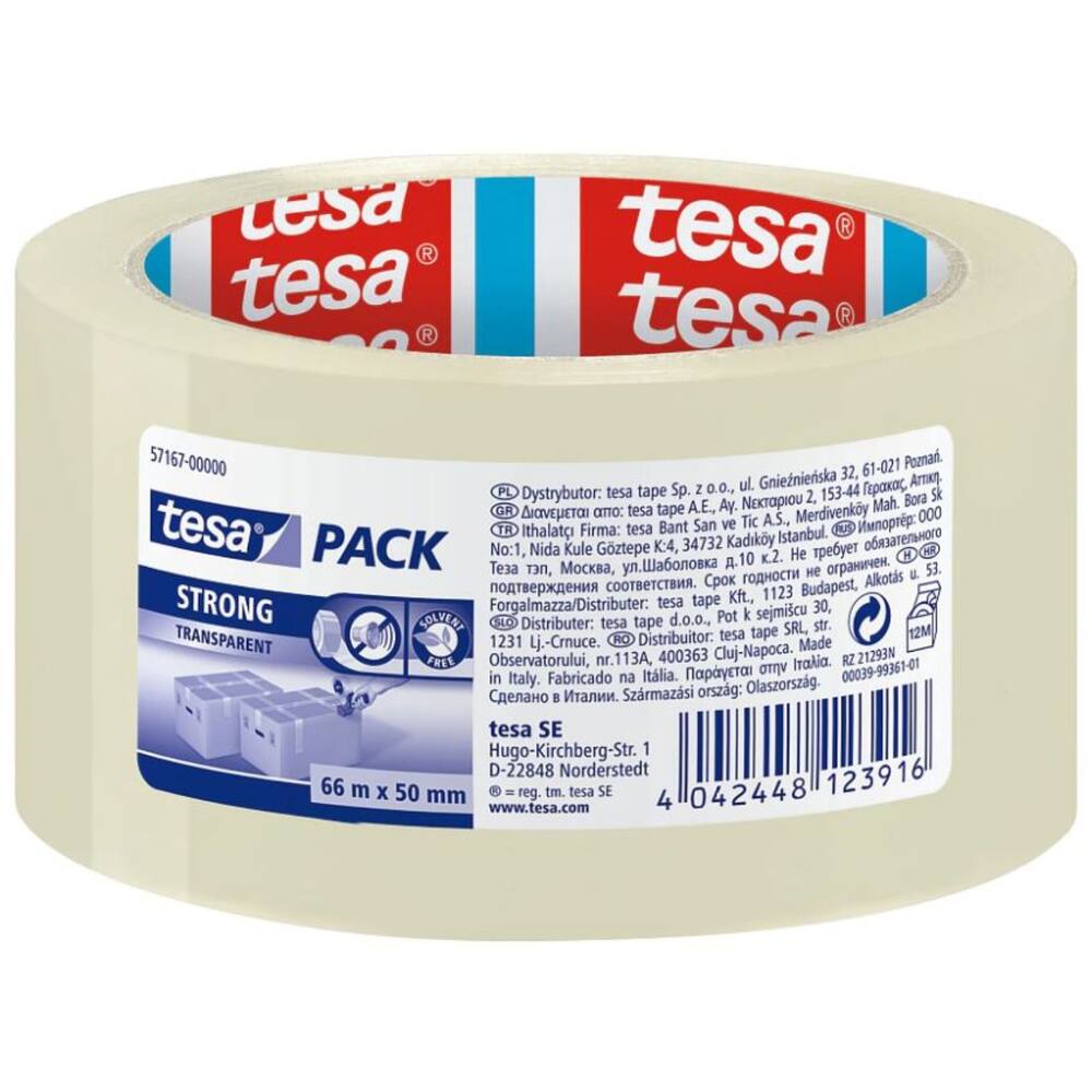 Tesa Tesapack Strong Transparant 66 m x 50  mm