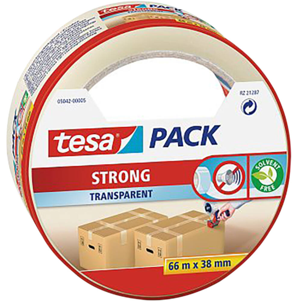 Tesa Tesapack Strong Transparant 66 m x 38  mm
