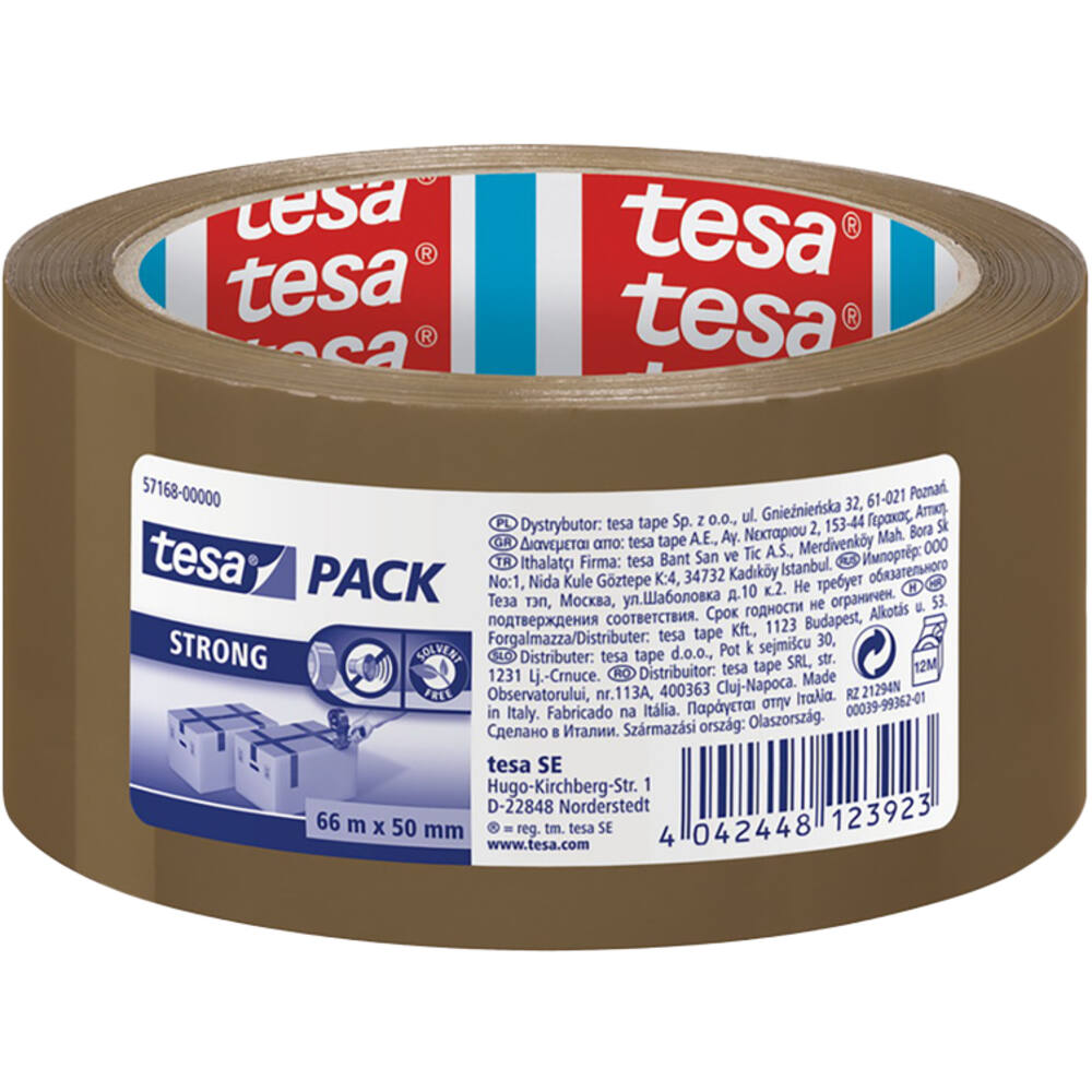 Tesa Tesapack Strong Verpakkingstape Bruin 66 m x 50 mm (57168)