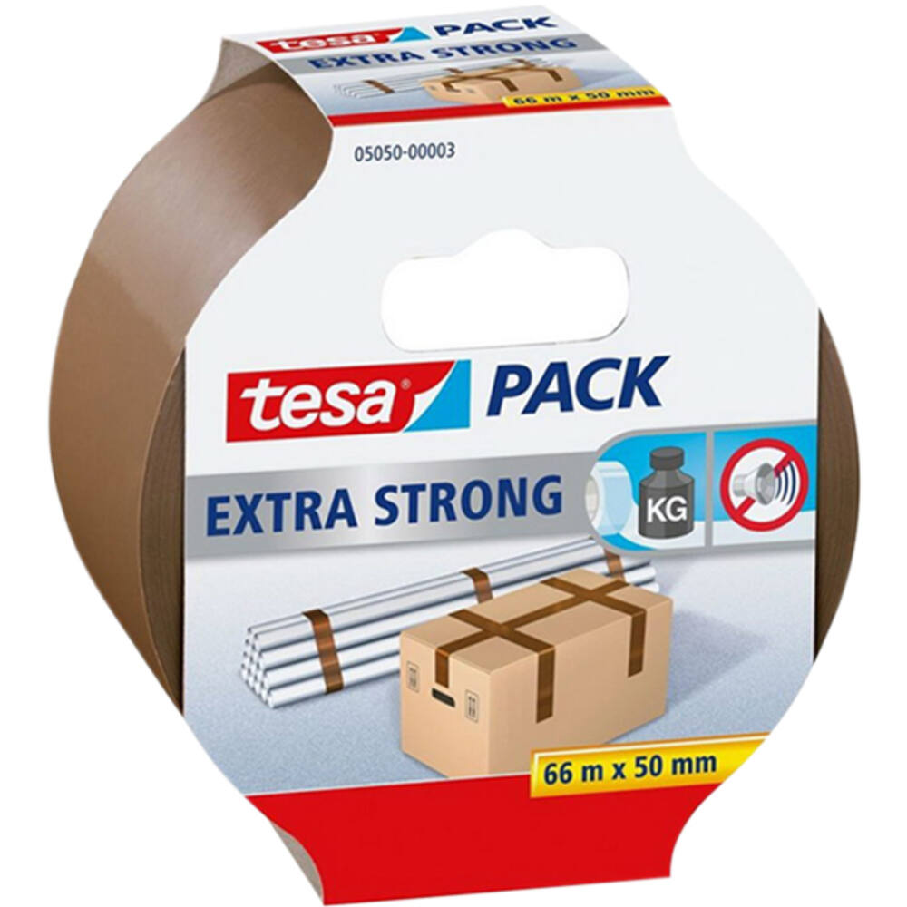 Tesa Tesapack Extra Strong 66 m x 50 mm Bruin