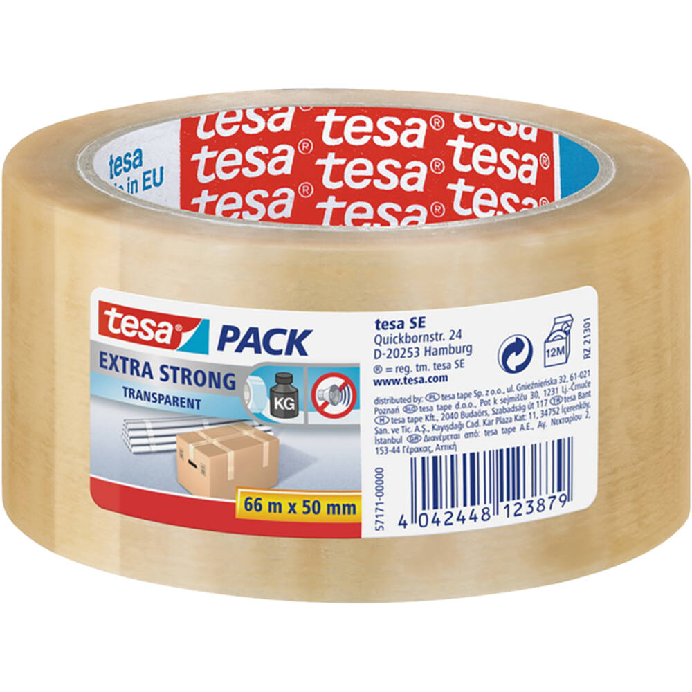 Tesa Tesapack Extra Strong 66 m x 50 mm Transparant