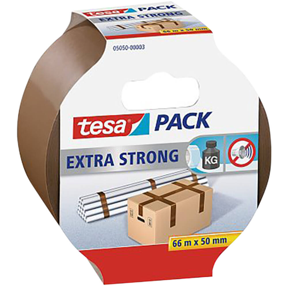 Tesa Tesapack Extra Strong 66 m x 50 mm Bruin