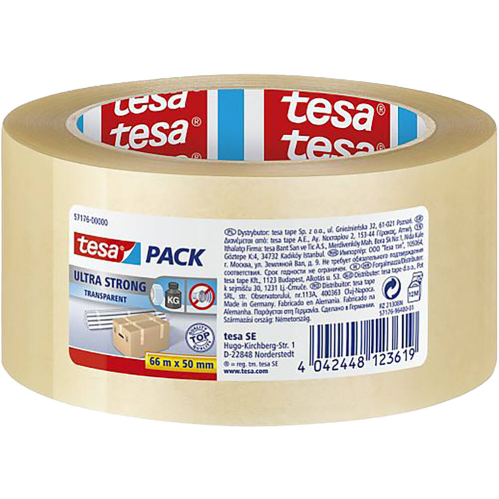 Tesa Tesapack Ultra Strong Transparant 66 m x 50 mm