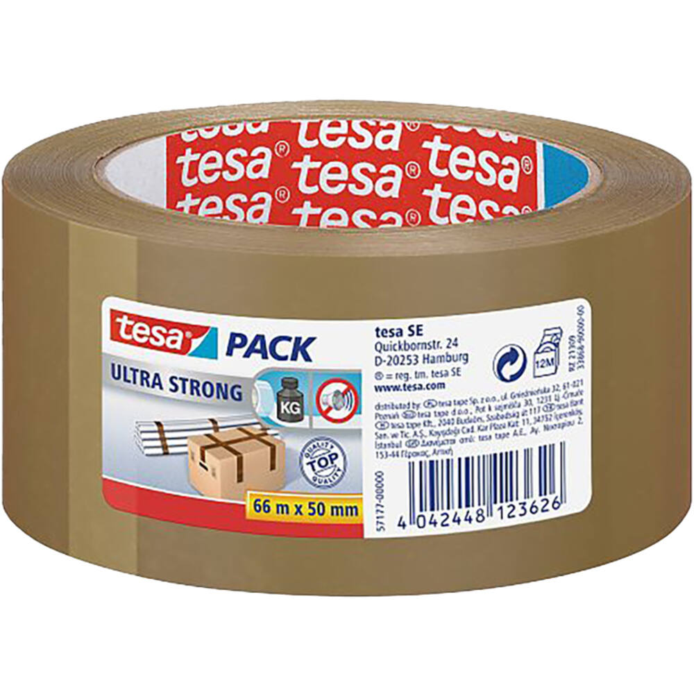 Tesa Tesapack Ultra Strong Bruin 66 m x 50 mm