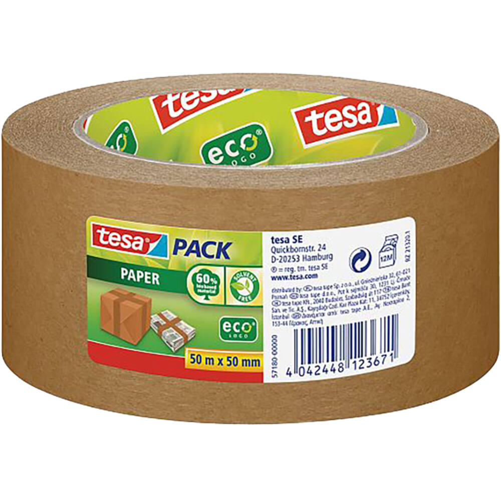 Tesa Tesapack Papier Strong Ecologo 50 m x 50 mm