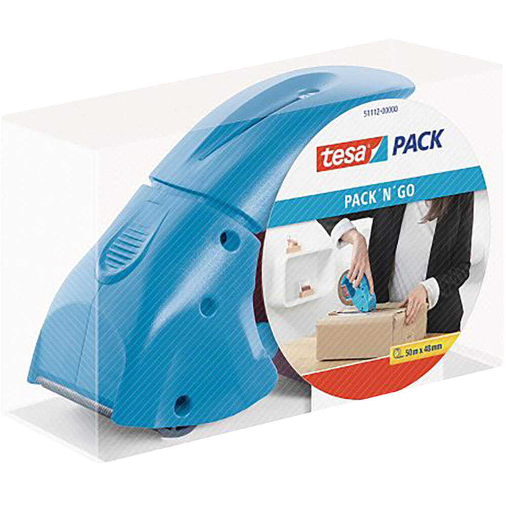 Tesa Tesapack Dispenser Pack´N´Go Blauw