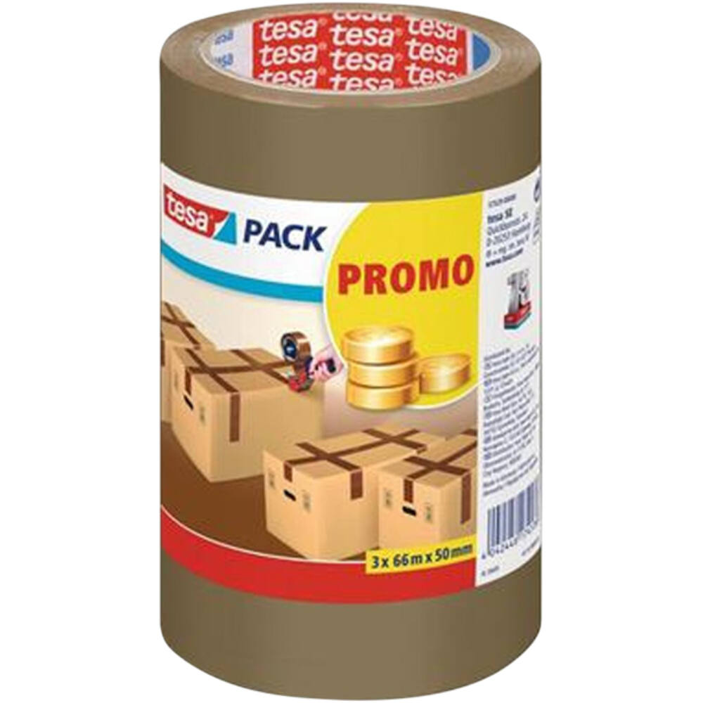 Tesa Tesapack Standard Bruin 3 x 66 m x 50 mm